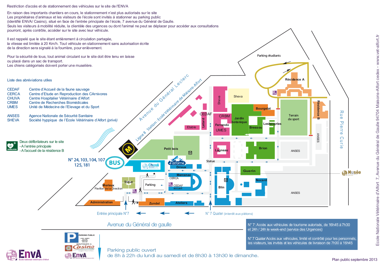 Plan Ecole vtrinaire de Maisons-Alfort